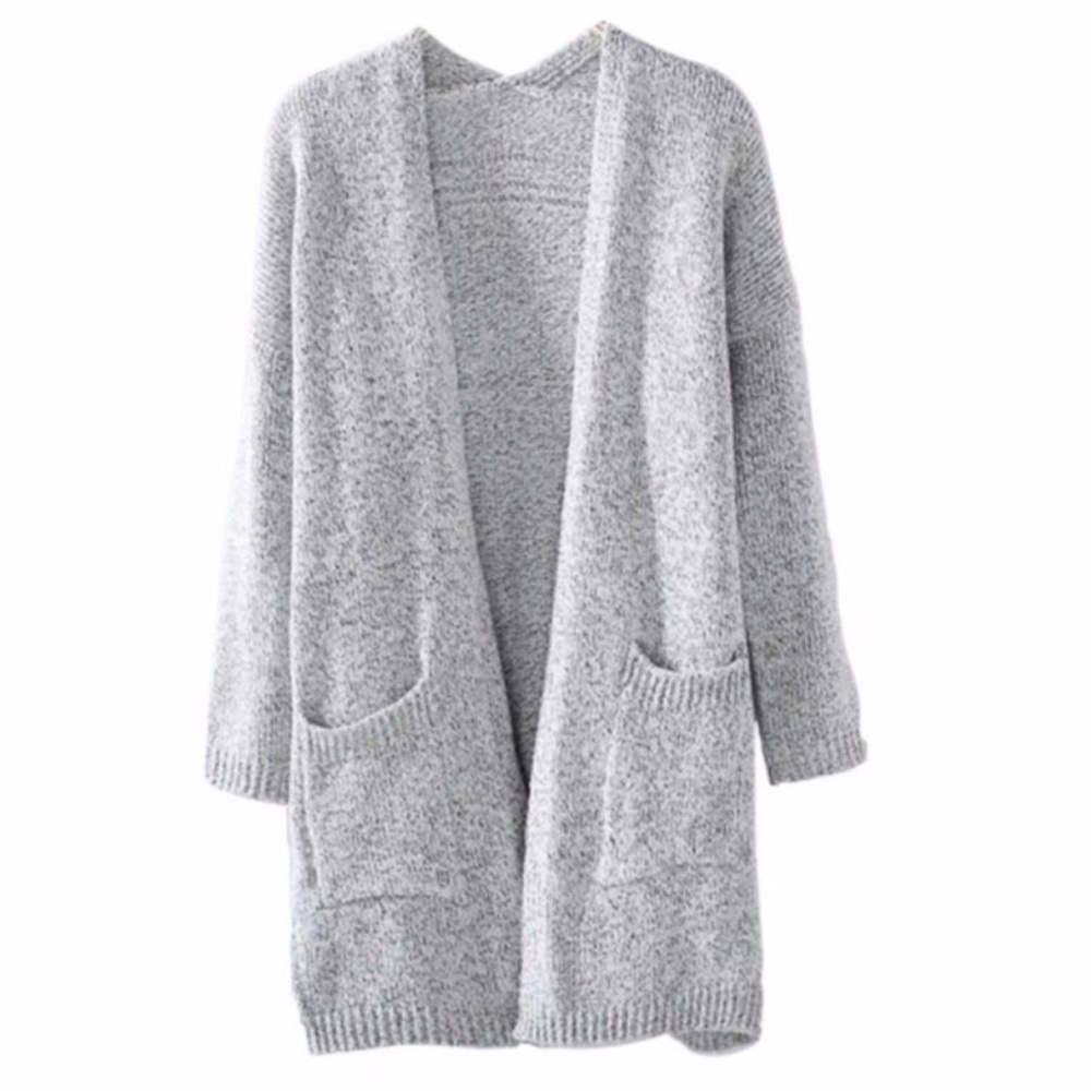 ✨HP!✨Marled Gray Sweater Cardigan✨ - Picture 2 of 6